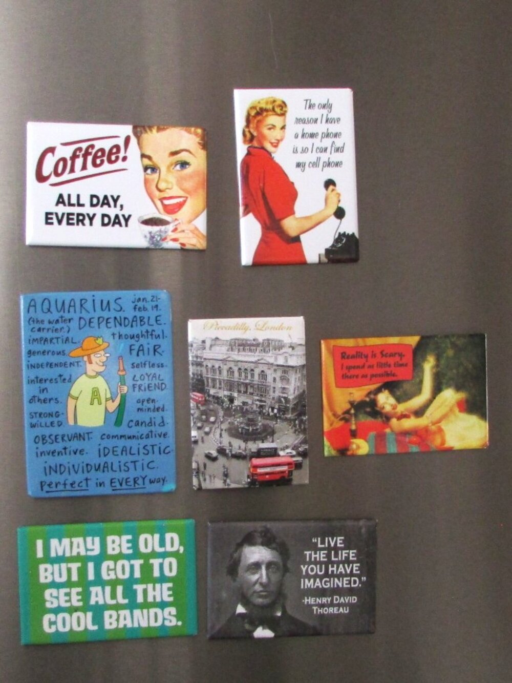 7 refrigerator magnets